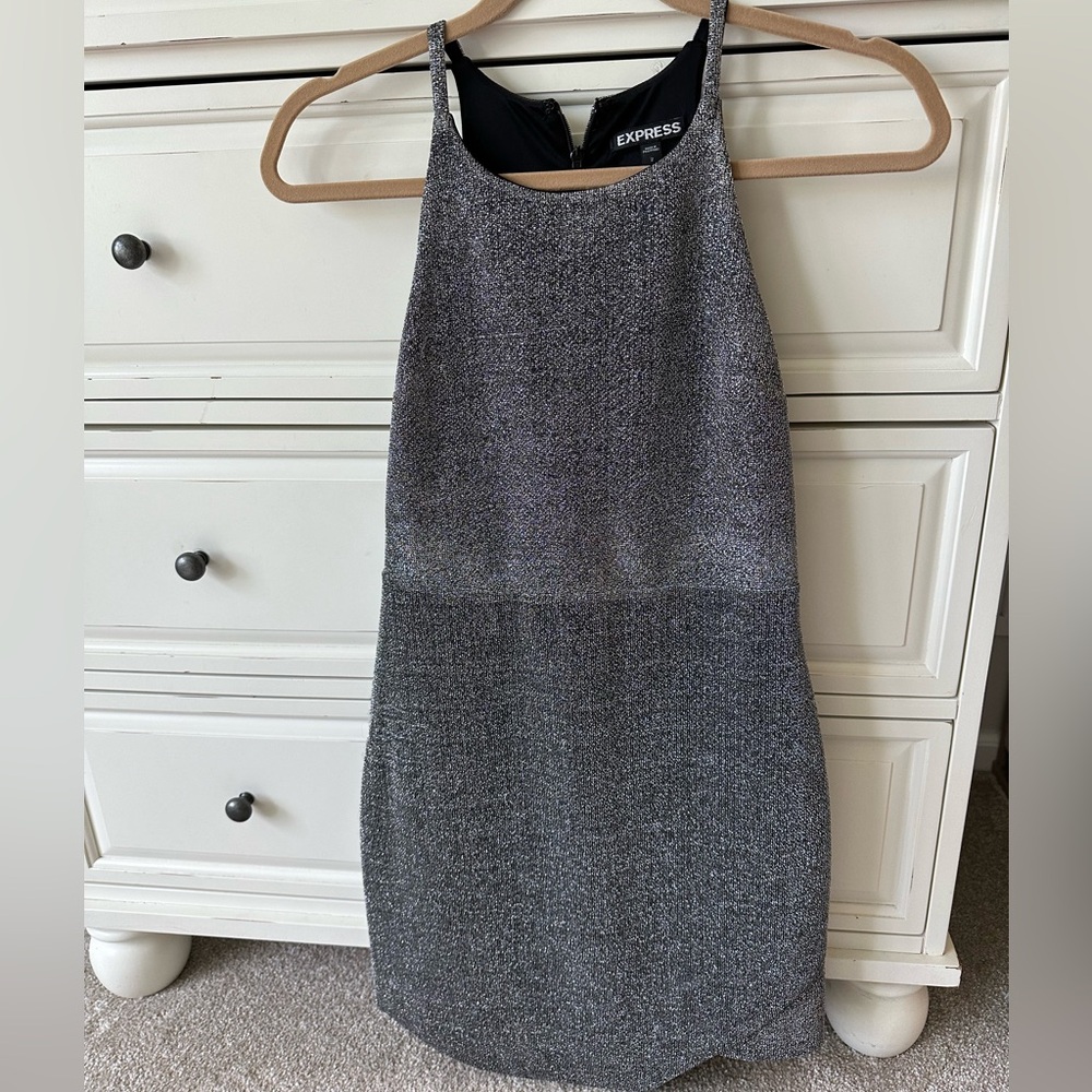 Express, size 2, silver/sparkly dress